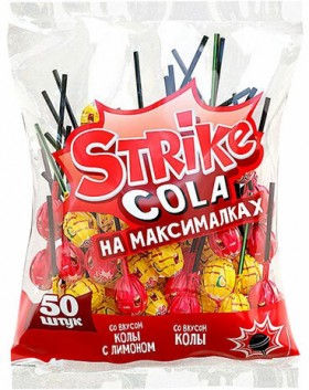 Карамель на палочке STRIKE &quot;COLA на максималках&quot;, 565 г, КВК399