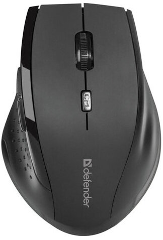 Мышь беспроводная DEFENDER Accura MM-365, 5 кнопок + 1 колесо-кнопка, оптическая, черная, 52365