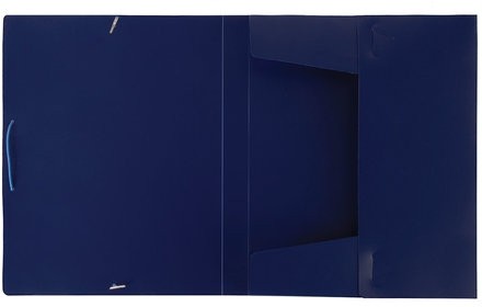 Папка-короб на резинках BRAUBERG, 30 мм, синяя, 0,7 мм, 224161