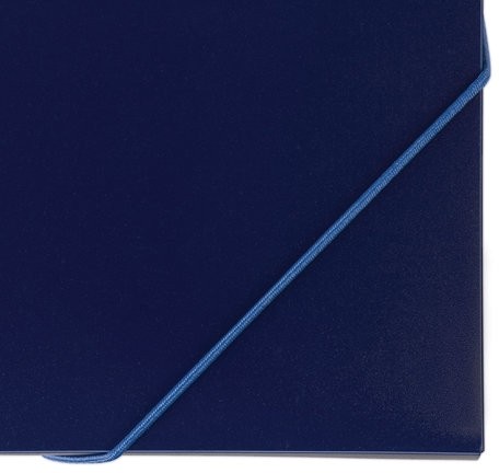 Папка-короб на резинках BRAUBERG, 30 мм, синяя, 0,7 мм, 224161