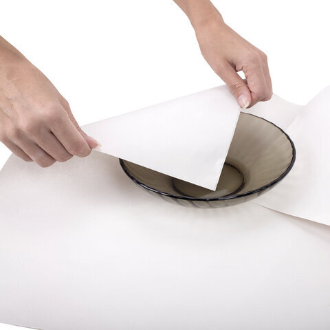 Бумага для творчества и упаковки, газетная, рулон 840 мм х 300 м, 45 г/м2, BRAUBERG, 665567