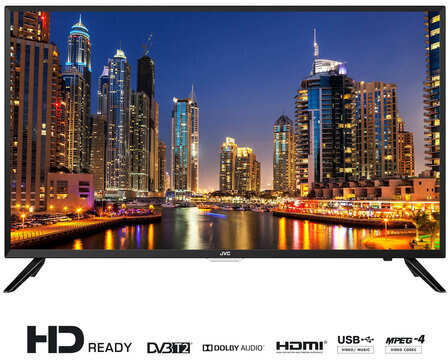 Телевизор JVC LT-40M455, 39" (99 см), 1366x768, HD, 16:9, серый