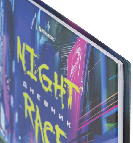 Дневник 5-11 класс 48 л., твердый, BRAUBERG, выборочный лак, с подсказом, Машина, 107193