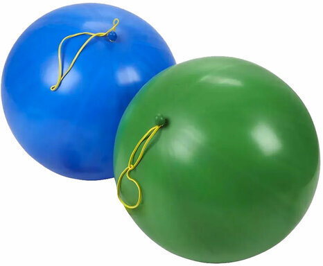 Шары воздушные 16" (41 см), комплект 25 шт., панч-болл (шар-игрушка с резинкой), 12 пастельных цветов, пакет, 1104-0000