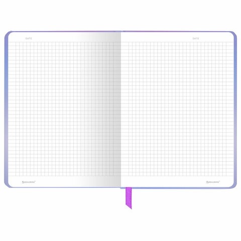 Блокнот с резинкой в клетку 96 л., А5 145х203 мм, твердая обложка, BRAUBERG, "Style", 116320