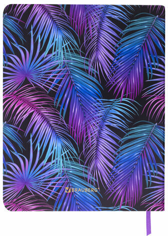 Дневник 1-11 класс 48 л., кожзам (гибкая), печать, фольга, BRAUBERG, "Тропики", 106173