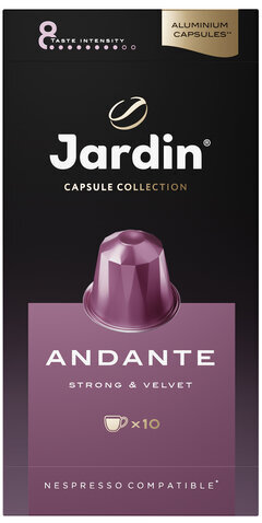 Кофе в капсулах JARDIN "Andante" для кофемашин Nespresso, 10 порций, 1353-10