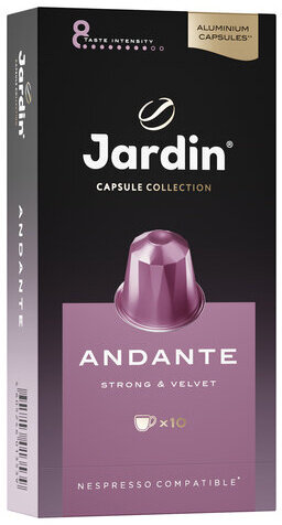 Кофе в капсулах JARDIN "Andante" для кофемашин Nespresso, 10 порций, 1353-10
