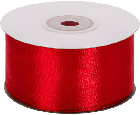 Лента атласная ширина 38 мм, длина 23 м, красная, BRAUBERG, 591509