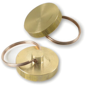 Печать металлическая к опечатывающим устройствам (600411, 601926, 601925), диаметр 25 мм, латунь