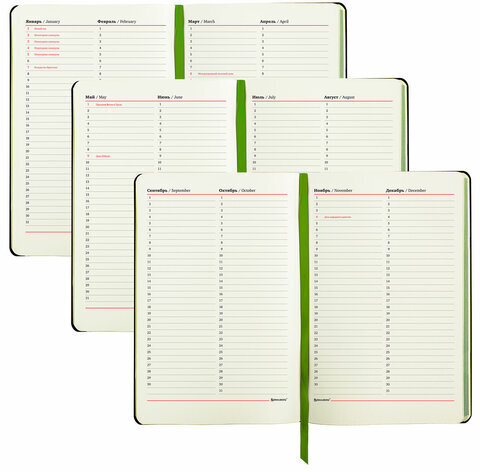 Ежедневник недатированный А5 (138х213 мм), BRAUBERG VISTA, под кожу, гибкий, 136 л., "Revival", 112030