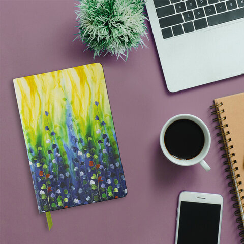 Ежедневник недатированный А5 (138х213 мм), BRAUBERG VISTA, под кожу, гибкий, 136 л., "Revival", 112030