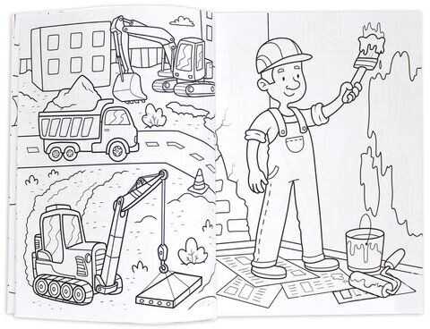 Книжка-раскраска СУПЕРРАСКРАСКА ДЛЯ МАЛЬЧИКОВ, 200х280 мм, 64 стр., PROF-PRESS, 1208-5