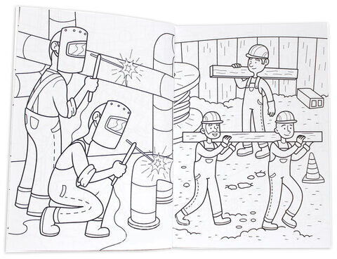 Книжка-раскраска СУПЕРРАСКРАСКА ДЛЯ МАЛЬЧИКОВ, 200х280 мм, 64 стр., PROF-PRESS, 1208-5