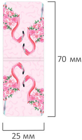 Закладки для книг МАГНИТНЫЕ, "FLAMINGO", набор 6 шт., 35x25 мм, BRAUBERG, 113165