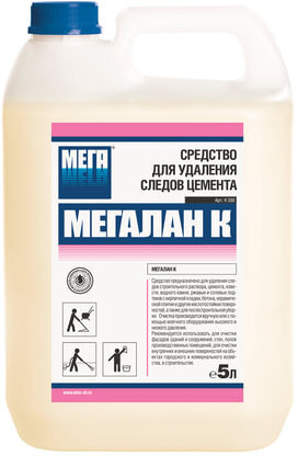 Средство для удаления следов цемента 5 л, МЕГАЛАН К, К 330