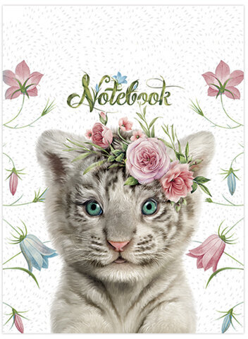 Блокнот МАЛЫЙ ФОРМАТ (75x105 мм), А7, 40 л., гребень, фольга, TWIN лак, клетка, "МИКС 3" (6 видов), 099128