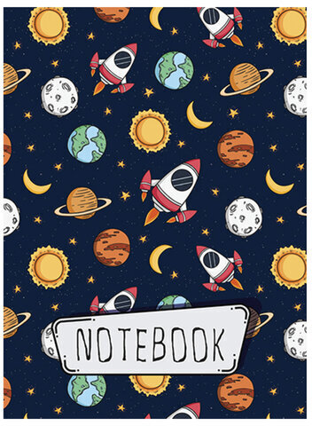 Блокнот МАЛЫЙ ФОРМАТ (75x105 мм), А7, 40 л., гребень, фольга, TWIN лак, клетка, "МИКС 3" (6 видов), 099128