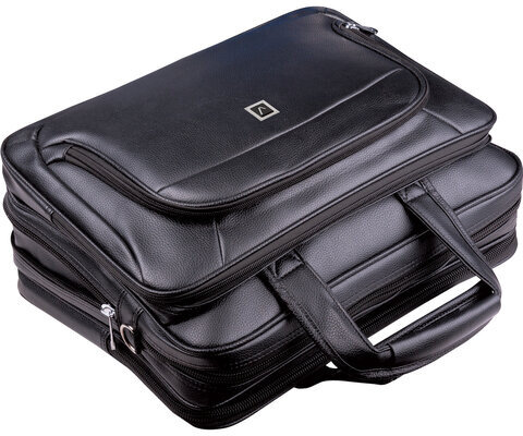 Сумка-портфель BRAUBERG с отделением для ноутбука 15-16", "Favorite", 2 отделения, экокожа, 41х32х12 см, 240399