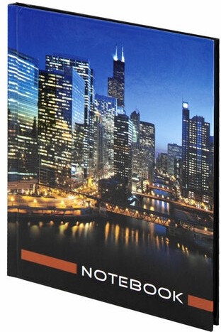 Блокнот МАЛЫЙ ФОРМАТ 110х147 мм А6, 80 л., твердый переплет, ламинированная обложка, клетка, STAFF, "Офисный", 121628