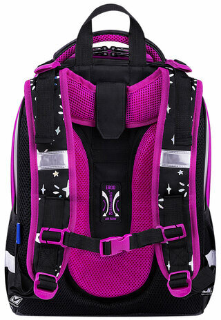 Ранец BRAUBERG SHINY, 2 отделения, с брелоком, "Magic cat", 38х28х14 см, 271381