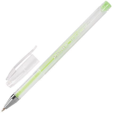 Ручки гелевые BRAUBERG "Jet", НАБОР 6 ЦВЕТОВ, ПАСТЕЛЬНЫЕ, узел 0,7 мм, линия письма 0,5 мм, 141033