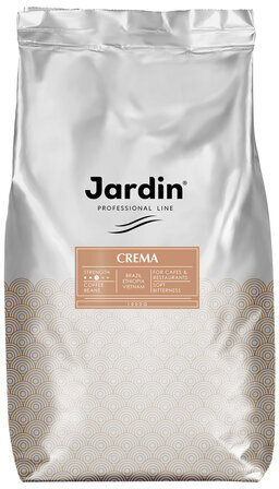 Кофе в зернах JARDIN (Жардин) "Crema", натуральный, 1000 г, вакуумная упаковка, 0846-08