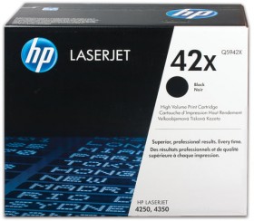 Картридж лазерный HP (Q5942X) LaserJet 4250/4350 и другие, №42X, оригинальный, ресурс 20000 стр.