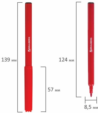 Фломастеры BRAUBERG "АКАДЕМИЯ", 18 цветов, вентилируемый колпачок, ПВХ упаковка, 151412
