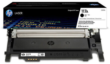 Картридж лазерный HP (W2070A) для HP Color Laser 150a/nw178nw/fnw, №117A, оригинальный, черный, ресурс 1000 страниц