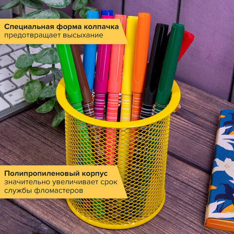 Фломастеры BRAUBERG "PREMIUM", 12 цветов, КОРПУС С ПЕЧАТЬЮ, вентилируемый колпачок, ПВХ-упаковка с европодвесом, 151942