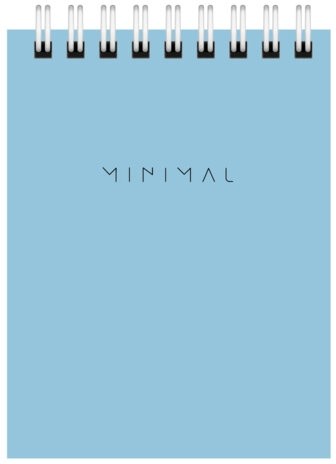 Блокнот МАЛЫЙ ФОРМАТ А7 75х105 мм, 40 л., гребень, картон, клетка, BRAUBERG "Minimal Pastel", 116431