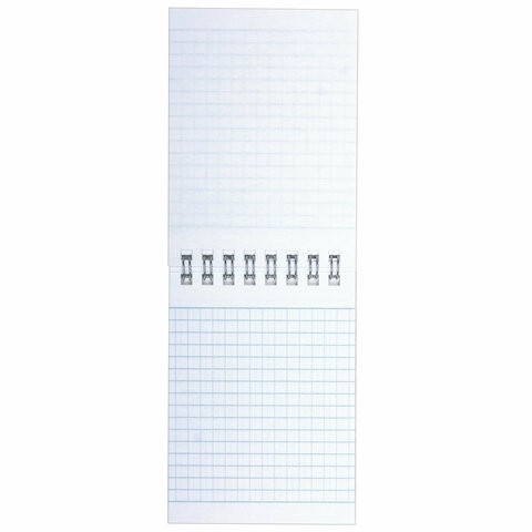 Блокнот МАЛЫЙ ФОРМАТ А7 75х105 мм, 40 л., гребень, картон, клетка, BRAUBERG "Minimal Pastel", 116431