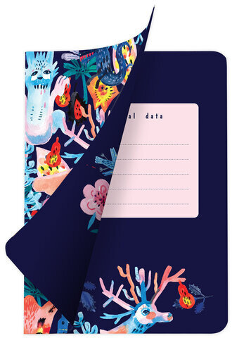 Тетради 60 л. в точку обложка SoftTouch, НАБОР 2 шт., бежевая бумага 70 г/м2, сшивка, B5 (179х250 мм), NIGHT/DAY, BRAUBERG, 403830