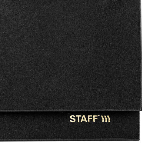 Планинг датированный 2024 300х130 мм, STAFF, гребень, обложка бумвинил, 64 л., черный, 115149