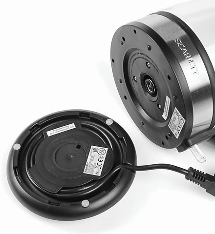 Чайник SCARLETT SC-EK27G31, 1,7 л, 2200 Вт, закрытый нагревательный элемент, стекло