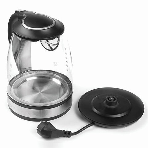 Чайник SCARLETT SC-EK27G31, 1,7 л, 2200 Вт, закрытый нагревательный элемент, стекло