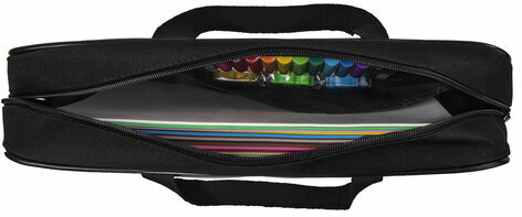 Папка на молнии с ручками BRAUBERG А4, 1 отделение, полиэстер, 80 мм, "Fireball", 270962