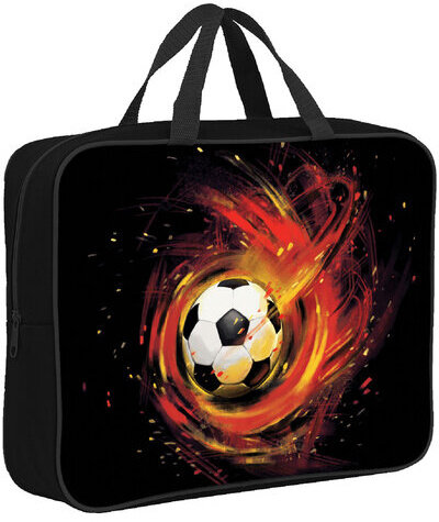 Папка на молнии с ручками BRAUBERG А4, 1 отделение, полиэстер, 80 мм, "Fireball", 270962