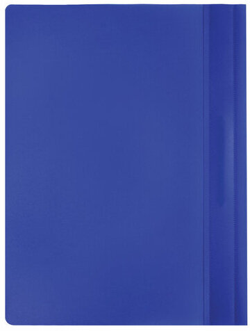 Скоросшиватель пластиковый BRAUBERG, А4, 130/180 мкм, синий, 220385