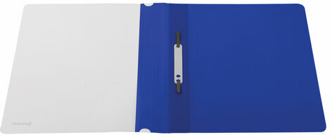 Скоросшиватель пластиковый BRAUBERG, А4, 130/180 мкм, синий, 220385