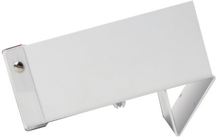 Желоб навесной/настольный для ручек и карандашей BRAUBERG, 2 отделения, 19х25 см, белый, 504261