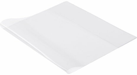Обложка ПВХ для тетради и дневника, 110 мкм, 212х350 мм, прозрачная, 15.14