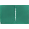 Папка с пластиковым скоросшивателем BRAUBERG "Office", зеленая, до 100 листов, 0,5 мм, 222642