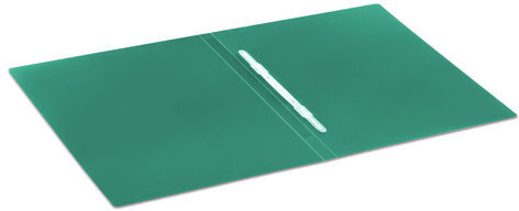 Папка с пластиковым скоросшивателем BRAUBERG "Office", зеленая, до 100 листов, 0,5 мм, 222642