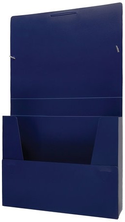 Папка-короб на резинках BRAUBERG, 50 мм, синяя, 0,7 мм, 224162