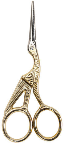 Ножницы для вышивания и рукоделия 120 мм, ЦАПЕЛЬКИ, золотистые, ОСТРОВ СОКРОВИЩ, 665601