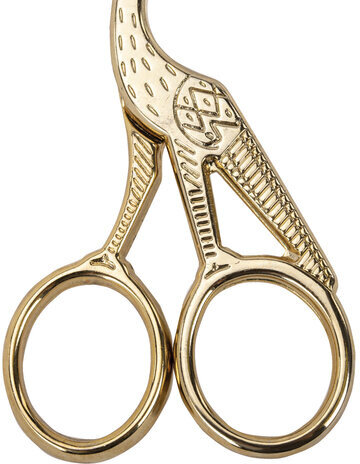 Ножницы для вышивания и рукоделия 120 мм, ЦАПЕЛЬКИ, золотистые, ОСТРОВ СОКРОВИЩ, 665601