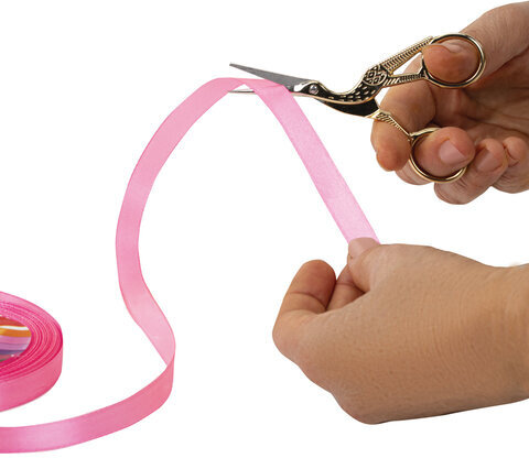 Ножницы для вышивания и рукоделия 120 мм, ЦАПЕЛЬКИ, золотистые, ОСТРОВ СОКРОВИЩ, 665601