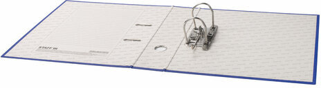 Папка-регистратор STAFF "Manager" с покрытием из ПВХ, 70 мм, без уголка, синяя, 225207